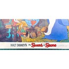 Vintage 1972 Disney Sword In The Stone Lobby Card Merlin Arthur Globe 1963 Copr