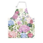 Michel Design Works Chef s Cotton Apron Wild Hydrangea Violet Pink Lavender Blue