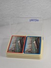 Vintage Farrell Lines Double Deck Playing Cards Hard Plastic Hinged Case