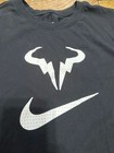 Nike Court Dri-fit Rafa Nadal Logo Tennis T-shirt Black