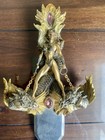 Franklin Mint Serpent Sage Fantasy Dagger Julie Bell Art Knife 15  Dragon Pewter