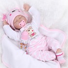 22  Girl Real Lifelike Reborn Baby Dolls Vinyl Silicone Realistic Newborn Doll