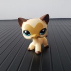 Littlest Pet Shop Lps  3573 Brown Heart Face Short Hair Cat Rare Kitty Mini Toy