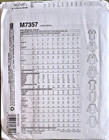 Mccalls Pattern 7357  Tops  Cup Adj  Misses Sizes  14 16 18 20 22  Uncut  Ff