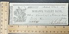 1846 Mohawk Valley Bank  22 Check With Native American Graphic Fp350