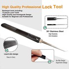 34pcs Beginner Locksmith Padlock Unlocking Lock Practice Tool Kit Training Set