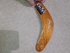 Authentic Australian Wooden Boomerang 10  Hand Made Painted Kangaroo Art Decor
