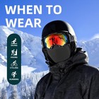 Balaclava Ski Full Face Mask Windproof Fleece Neck Warm For Winter Cold Weather