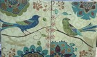 Daphne Brissonet Blue Bird Yellow Canary Canvas Art Canada Made Set 2       blt39j5