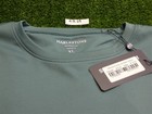 Harlestons Men s Performance Crew Golf Pullover C c  Logo Green Extra Large
