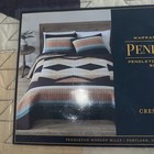 Pendleton King Quilt  Set Crescent Butte Cotton New
