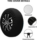 16 Inch Spare Tire Cover universal Fit For Vehicle  Wheel Diameter 30 - 31