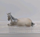 Breyer Stablemates Horse     Custom Lying Down Mare     Cm Rose Grey