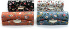 Floral Lipstick Case Holder With Mirror     Set Of 4