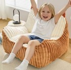 Kisoy Bean Bag Chair  Bean Bag Sofa With Memory Foam Filler For Medium Brown
