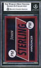 John Sterling Signed Custom Card Announcer New York Yankees Beckett Bas Auto