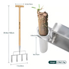 Berry bird Manual Lawn Aerator 39 4   Garden 4 Spike Hand Plug Coring Aeration
