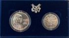 1993 Bill Of Rights Commemorative Two Coin Silver Uncirculated Set W  Box   Coa