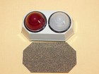 Vintage 3 3 4  High Red White Indicator Lights Unused In Box Nos