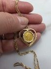 1986 Singapore 5 Singold  9999 Gold Coin Pendant Tiger 14k Setting 24  7 1 Grams