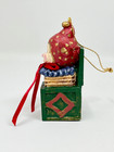 Vintage Jack In The Box Court Jester Christmas Ornament Resin Silvestri 3 25  T
