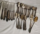 Vintage Oneida Wm  A  Rogers Aa Silverplate Park Lane Lot Of 40  1714 Grams Tw