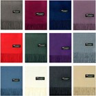 Womens Mens 100  Cashmere Scotland Solid Oversized Blanket Wool Scarf Shawl Wrap