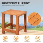 16in Wooden Square Side End Table In outdoor Living Room Furniture Coffee Table