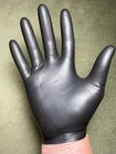 Short Black Latex Gloves Minimalist Fetish Goth Club Wear  2 Pair  Size 7 5-8