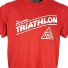 Vintage 2nd Westchester Triathlon T Shirt Mens Size Medium 80s New York Usa