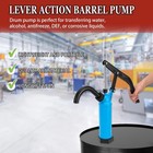 Lever Action Barrel Pump 55 Gallon Drum Pump  For Fuels  Chemicals  Corrosive Li