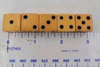 Vintage Butterscotch Bakelite 5 8  Set Of 5 Dice