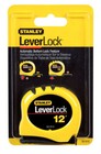 Stanley Leverlock 12 Ft  L X 0 5 In  W Compact Tape Measure 1 Pk