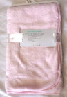 Starting Out Pink White Stripe Baby Girl Blanket Lovey Cotton Polyester Soft Nwt