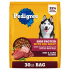 2 Pack Pedigree High Protein Adult Dry Dog Food  Beef And Lamb Flavor  30 Lb Bag