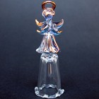 Angel Hand Blown Glass Thimble Crystal Gold Figurine