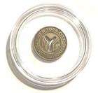 New York City 1950   s Transit Authority Nyc Subway One Fare Transit Token W  Case