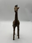 Vintage Leather Wrapped Giraffe Sculpture