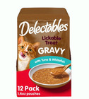 3 Pack Hartz Delectables Gravy Lickable Wet Cat Treats Tuna   Whitefish 12 Count