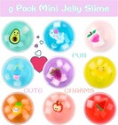 Jelly Cube Clear Slime Kit 9 Pack For Kids  Crunchy Slime  Stress Relief    