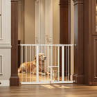 Baby Safety Gate With Cat Door  Metal Pet Dog Cat Door For Stairs   Doorways