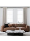 Brushed Nickel Curtain Rods For Windows 48 To 84 Inch 4-7ft   1 Inch Diameter   