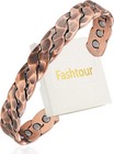 Elegant Pure Copper Magnetic Bracelet Cuff For Men   Women - Adjustable Fit