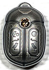2023 Palau Scarab Cheops Shaped 1 Oz Silver Antique  5 Coin High Relief Box coa