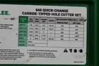 Greenlee 660 6-piece Quick Change Carbide-tipped Hole Cutter 7 8  2  Missing 2 