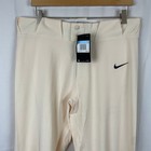 Nike Team Vapor Prime Baseball Pants Vented Natural Cream Bq3239-120 Mens Size M