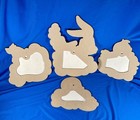 Vintage 1998 Baby Looney Tunes Wall Plaques Set Of 4 Warner Bros