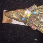 Vintage Jj Wizard Crystal Ball Brooch Pin