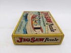 Vintage antique Parker Brothers Wooden Jigsaw Puzzle 84 Pcs W original Box Rare