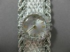 Antique Extra Wide  45ct Diamond 14kt White Gold Large 3d Election Watch  20453